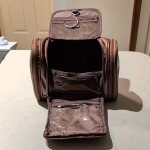 Elegant Brown Toiletry Bag for Men